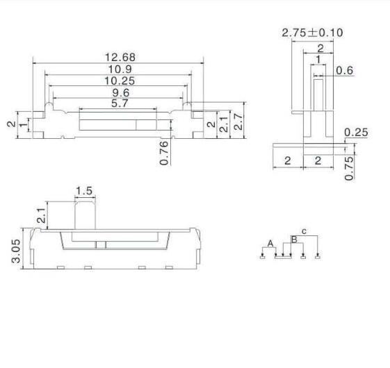 MSK-03S撥動(dòng)開關(guān)