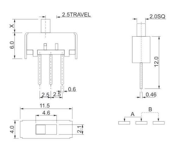 SS-12E17(1p1t)撥動開關(guān)