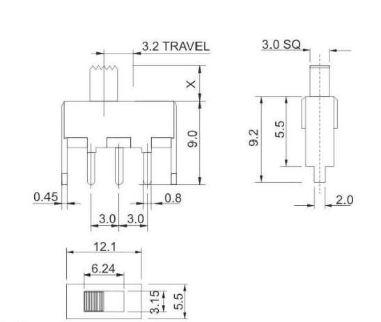 SS-12F43(1p1t)撥動(dòng)開(kāi)關(guān)