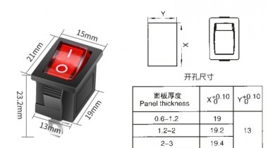 KCD船型開關相關參數(shù)介紹